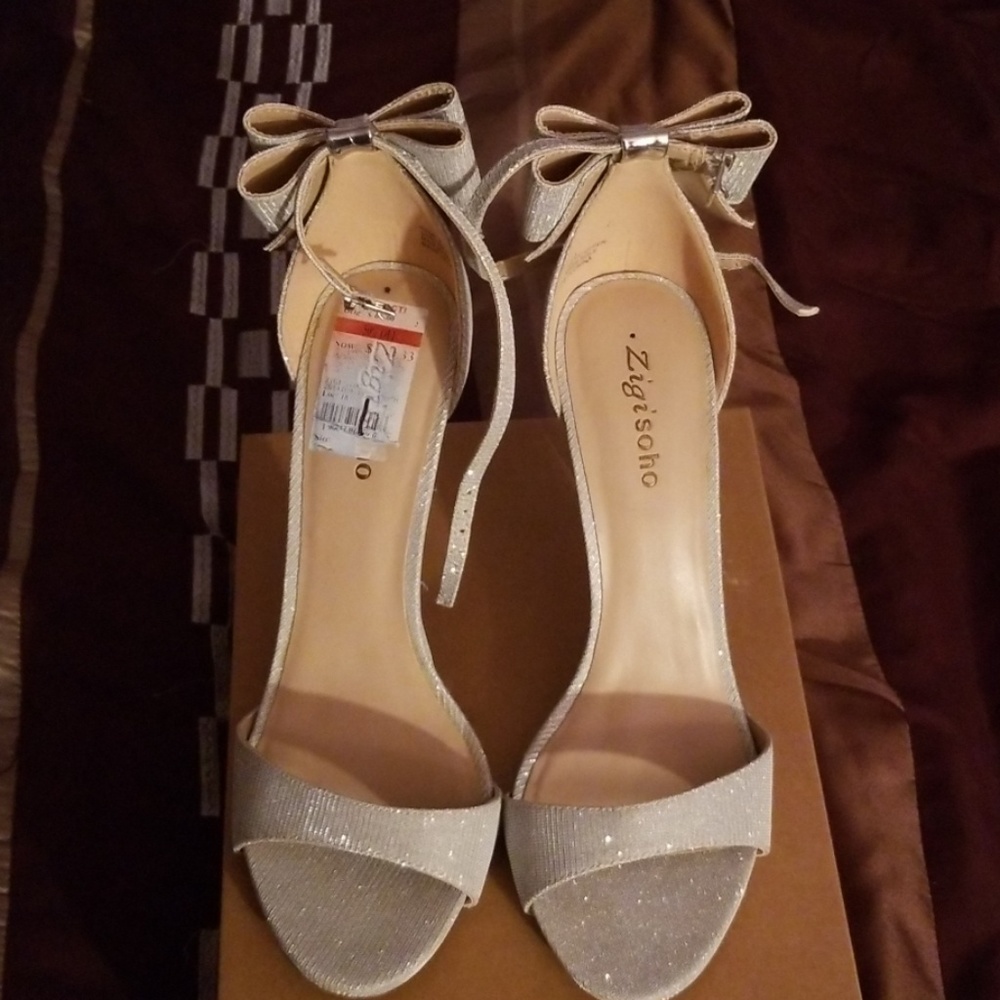 Silver shoes